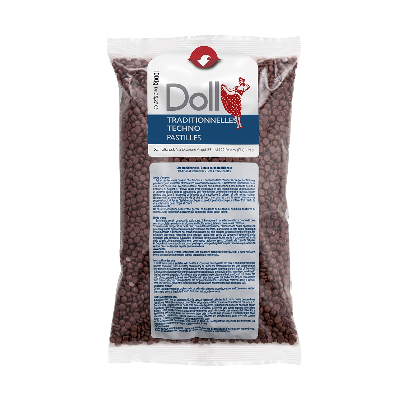 Doll - Wax Pastilles - Doll Chocolate Non-strip Traditional Wax Pastilles 1kg