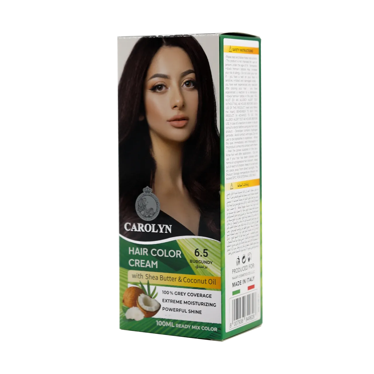 Carolyn - Hair Color - Carolyn Hair Color Cream Kit with Shea Butter & Coconut Oil 6.5 Burgundy