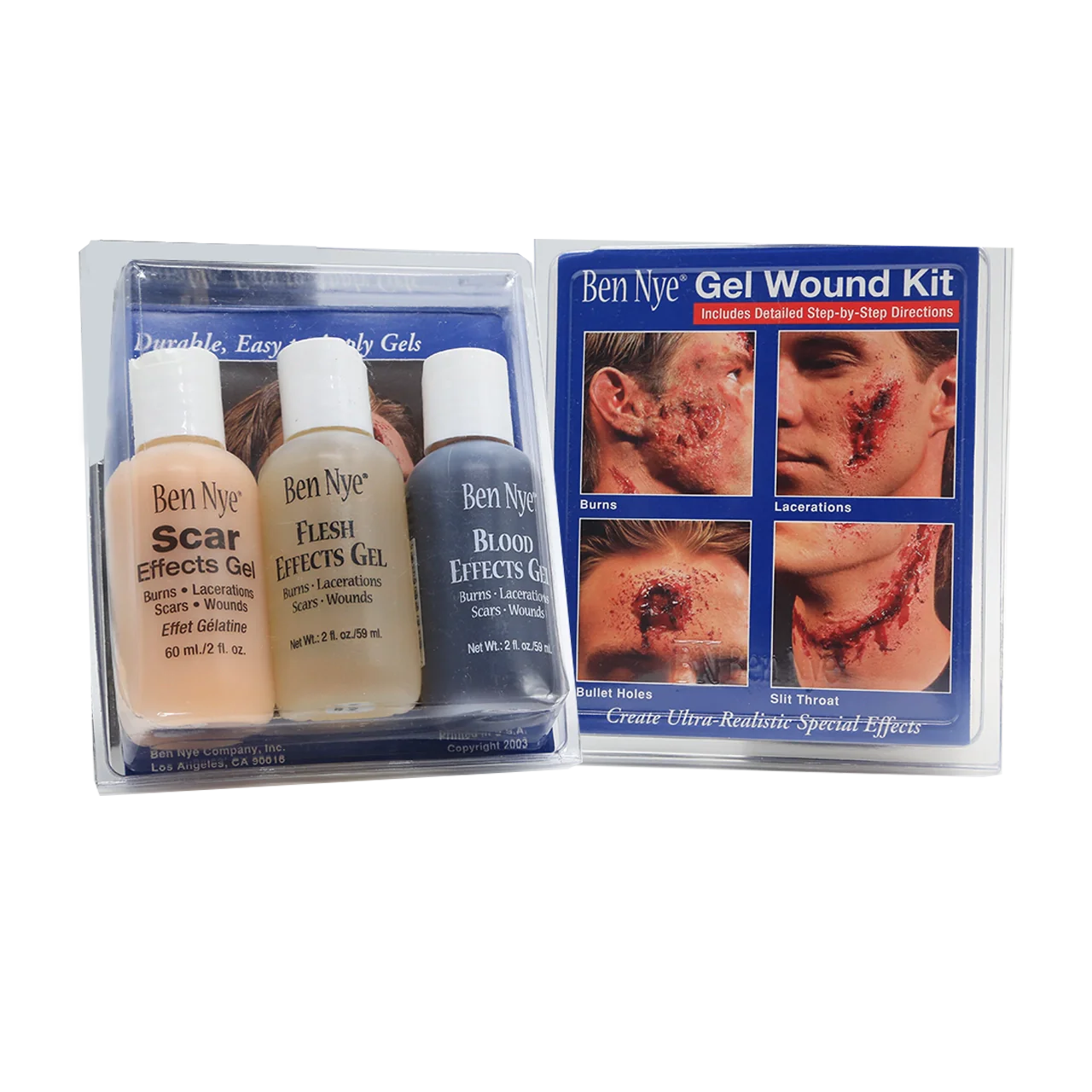 Ben Nye - Special FX Kit - Effects Gel Wound Kit GE-11 Three 60ml/2oz