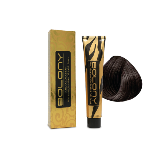 Bolony - Hair Color - Hair Color Cream 5  Intense Light Brown 100ml