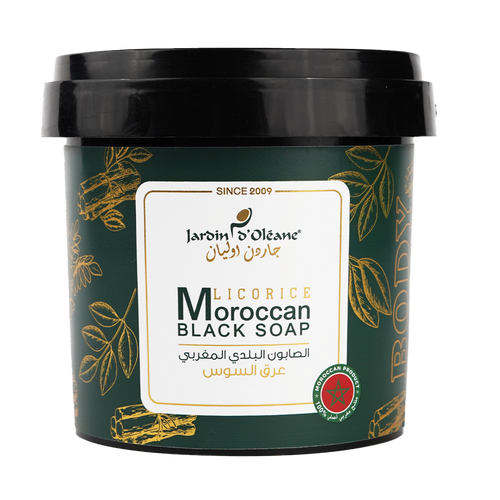 Jardin D'oleane - Soap - Jardin D'oleane Moroccan Black Soap With Lico Rice and Argan Oil 500g