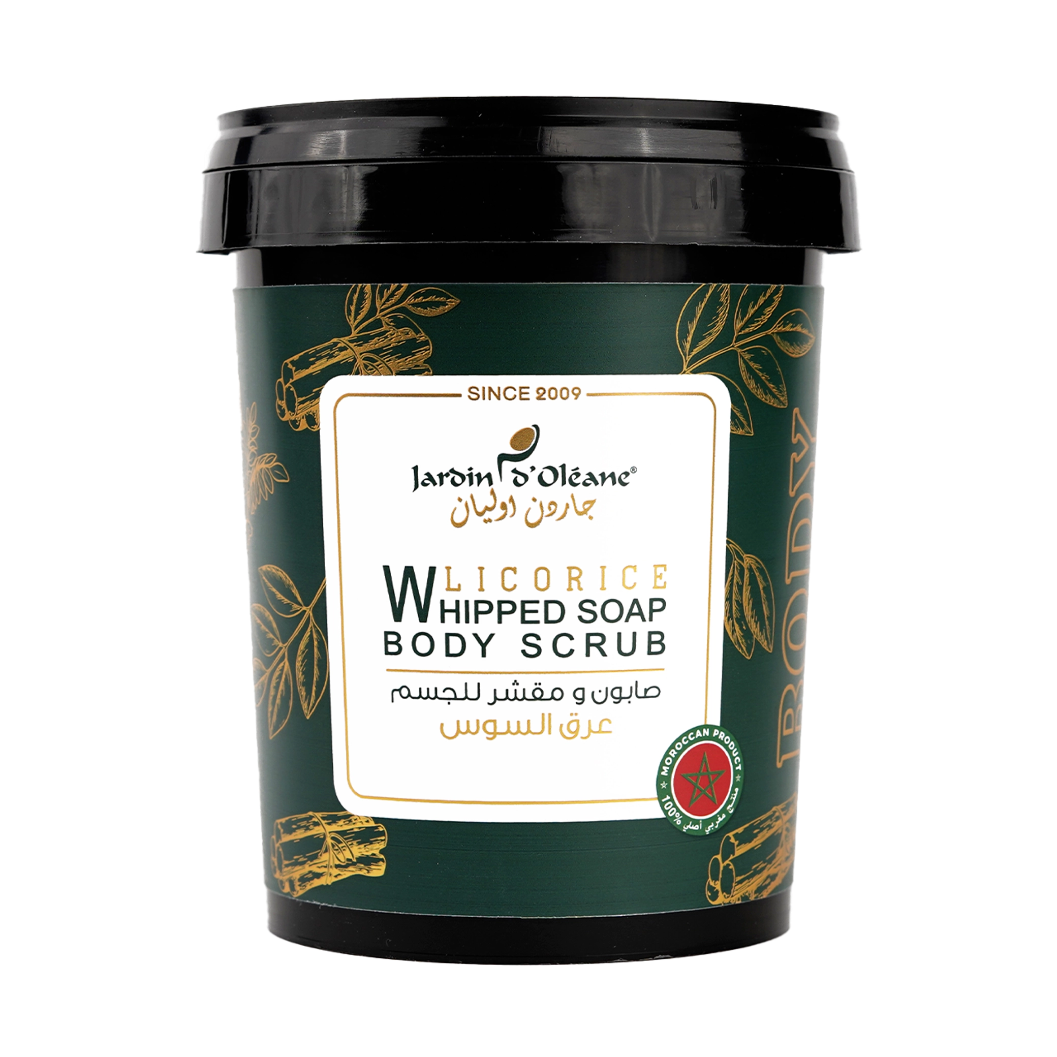Jardin D'oleane - Soap - Licorice Whipped Soap Body Scrub with Argan Oil 500g