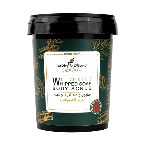 Jardin D'oleane - Soap - Licorice Whipped Soap Body Scrub with Argan Oil 500g