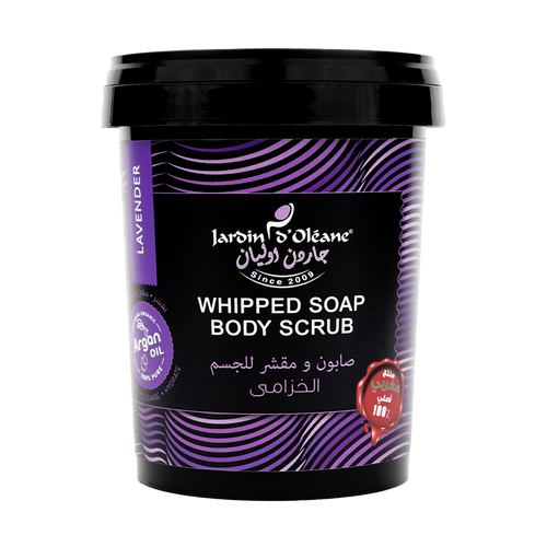 Jardin D'oleane - Soap - Lavender Whipped Soap Body Scrub with Argan Oil 500g
