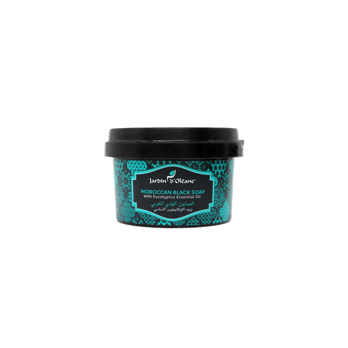Jardin D'oleane - Soap - Jardin D'oleane Moroccan Black Soap with Eucalyptus Essential Oil 250g