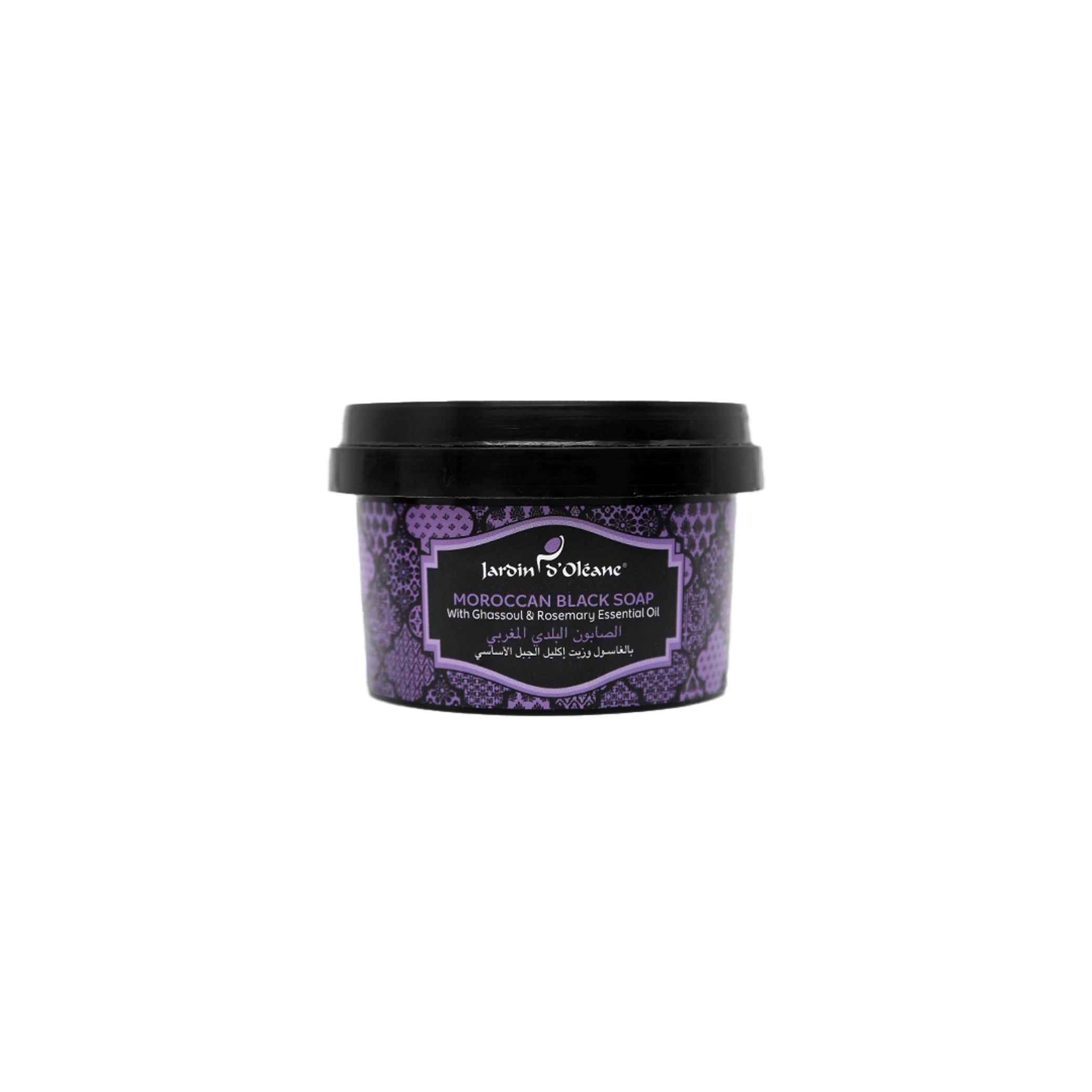 Jardin D'oleane - Soap - Jardin D'oleane Moroccan Black Soap with Ghassoul & Rosemary Essential Oil 250g