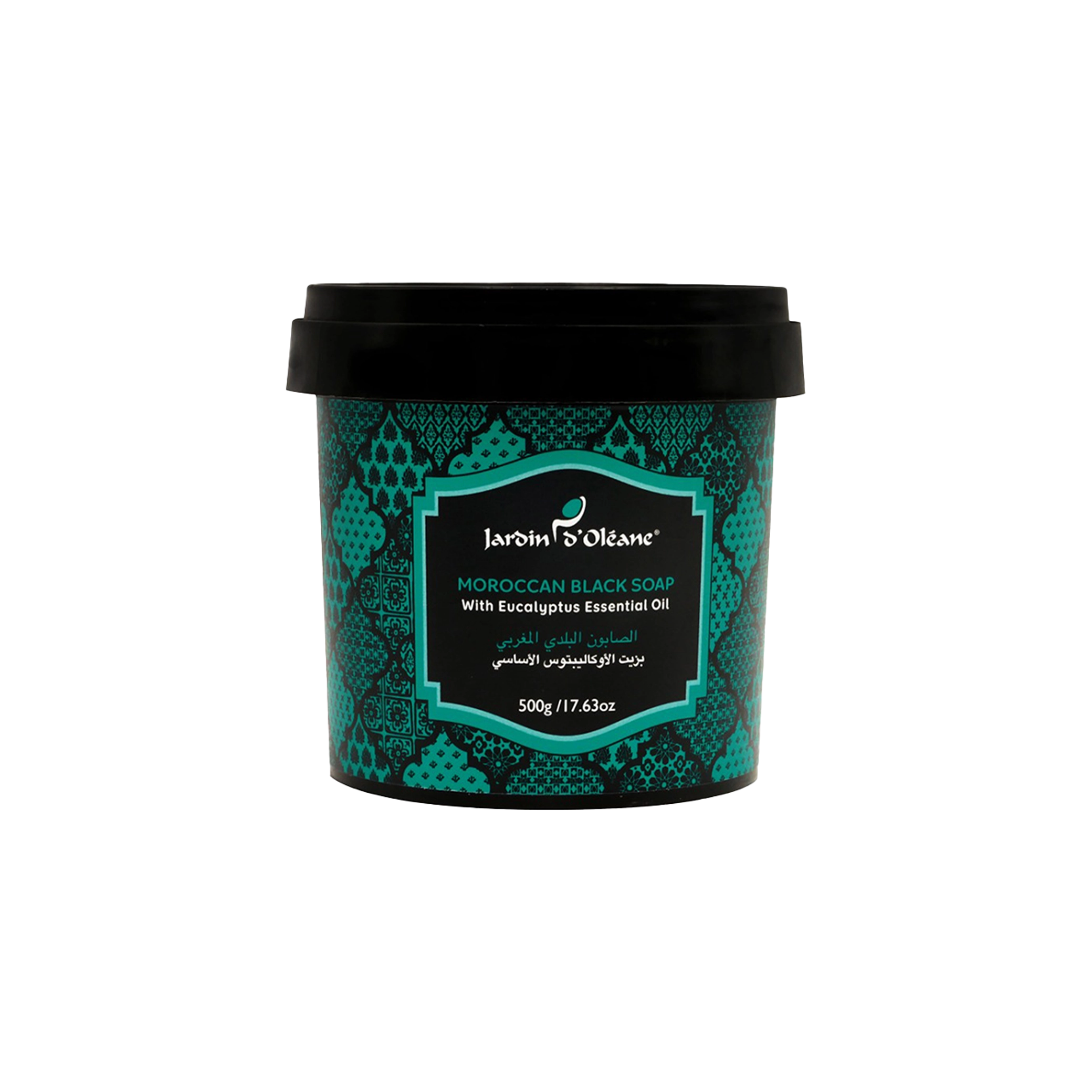 Jardin D'oleane - Soap - Moroccan Black Soap with Eucalyptus Essential Oil 500g