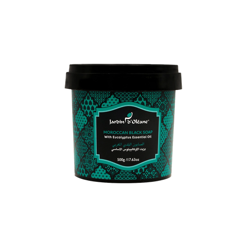 Jardin D'oleane - Soap - Moroccan Black Soap with Eucalyptus Essential Oil 500g