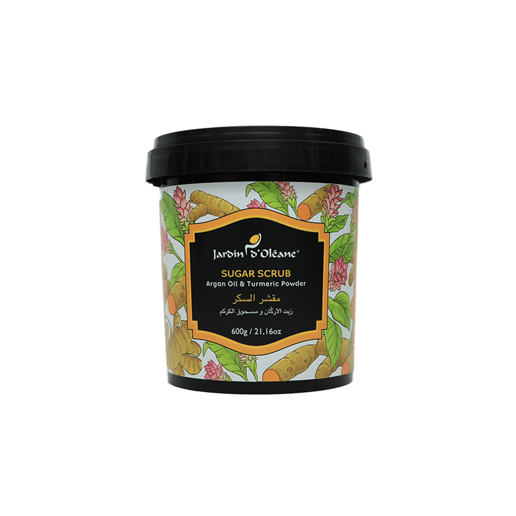 Jardin D'oleane - Scrub - Jardin D'oleane Sugar Scrub with Argan Oil & Turmeric Powder 600g
