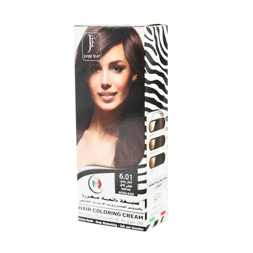 Jungle Fever - Hair Color Kit - Hair Coloring Cream Kit 6.01 Dark Ash Natural Blond