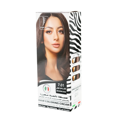 Jungle Fever - Hair Color Kit - Hair Coloring Cream Kit 7.01 Ash Natural Blond