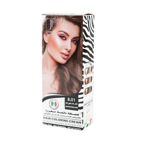 Jungle Fever - Hair Color Kit - Hair Coloring Cream Kit 8.01 Light Ash Natural Blond