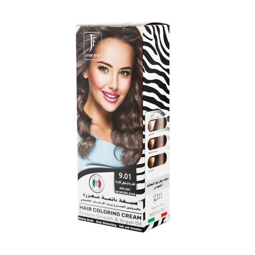 Jungle Fever - Hair Color Kit - Hair Coloring Cream Kit  9.01 Very Light Ash Natural Blond