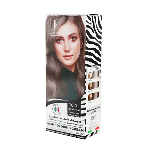 Jungle Fever - Hair Color Kit - Hair Coloring Cream Kit 10.01 Platinum Ash Natural Blond