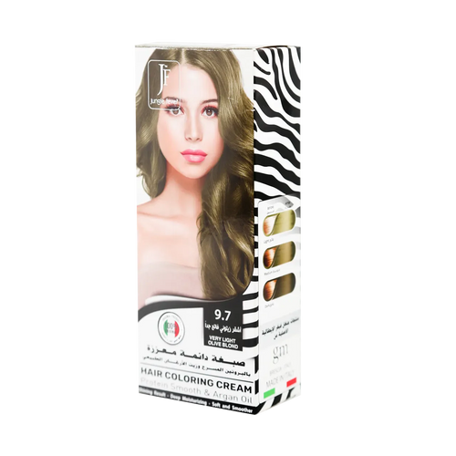 Jungle Fever - Hair Color Kit - Hair Coloring Cream Kit 9.7 Very Light Olive Blond