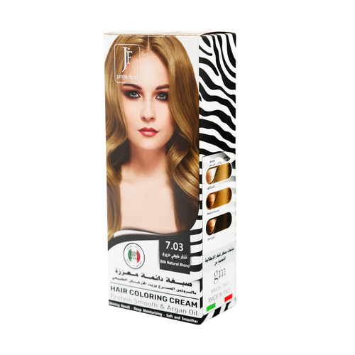 Jungle Fever - Hair Color Kit - Hair Coloring Cream Kit 7.03 Silk Natural Blond