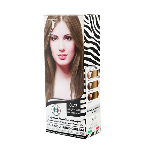 Jungle Fever - Hair Color Kit - Hair Coloring Cream Kit 8.73 Light Almond Blond
