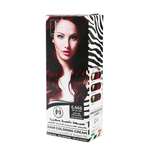 Jungle Fever - Hair Color Kit - Hair Coloring Cream Kit 6.666 Extra Intense Dark Red Blond
