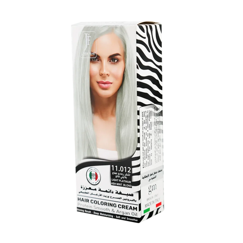 Jungle Fever - Hair Color Kit - Hair Coloring Cream Kit 11.012 Light Platinum Ash Mint Blond