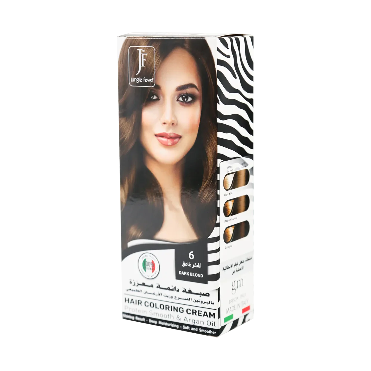 Jungle Fever - Hair Color Kit - Hair Coloring Cream Kit 6 Dark Blond