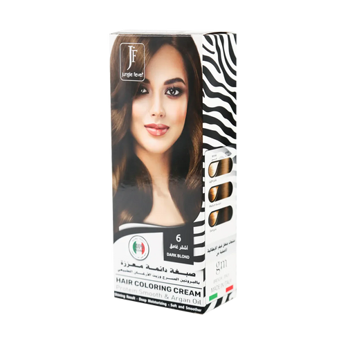 Jungle Fever - Hair Color Kit - Hair Coloring Cream Kit 6 Dark Blond