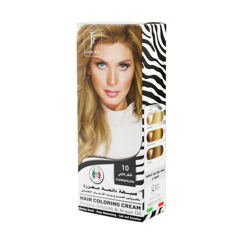 Jungle Fever - Hair Color Kit - Hair Coloring Cream Kit 10 Platinum Blond