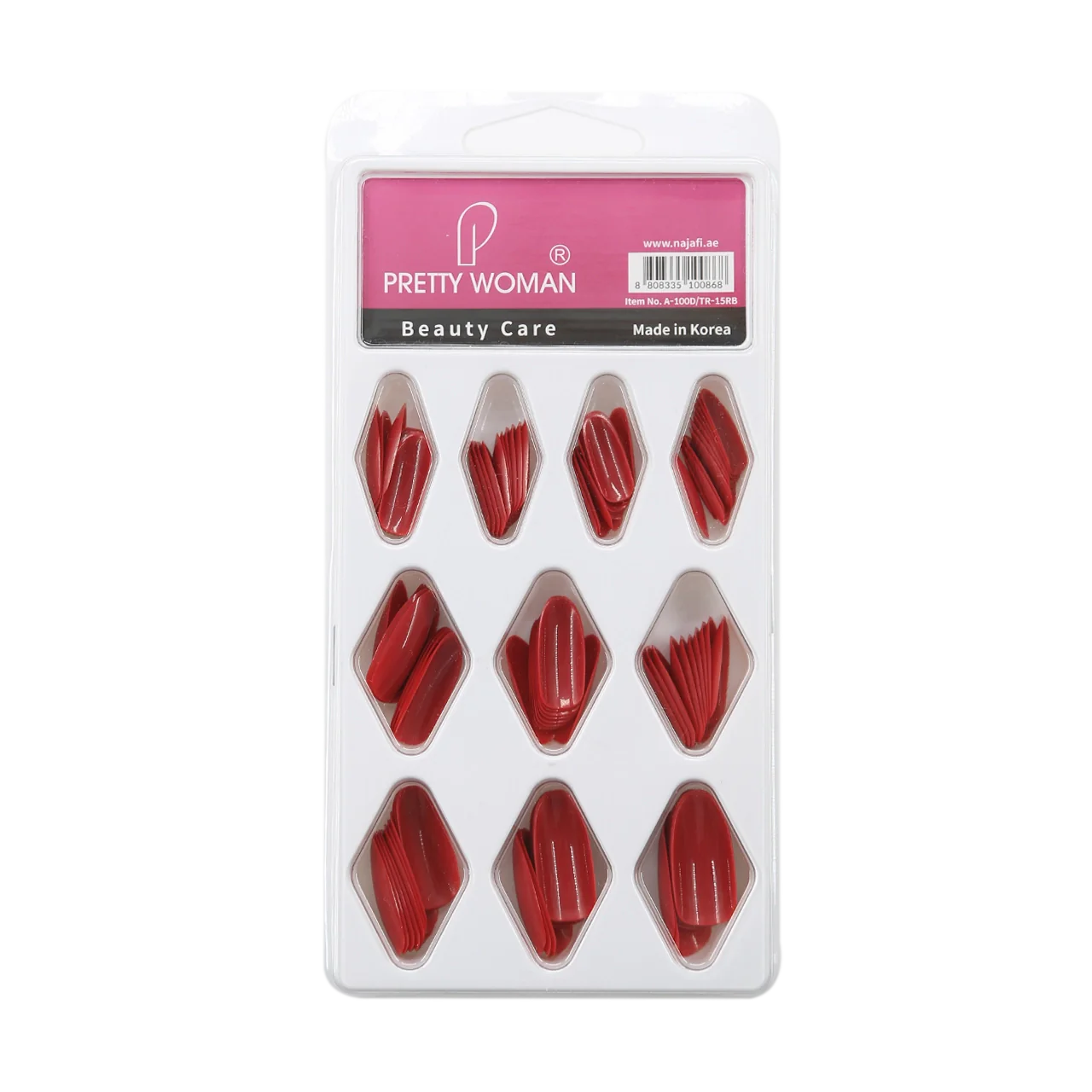 Pretty Woman - Nail Care - Red Nail Tips Set (100 Tips) TR-15RB