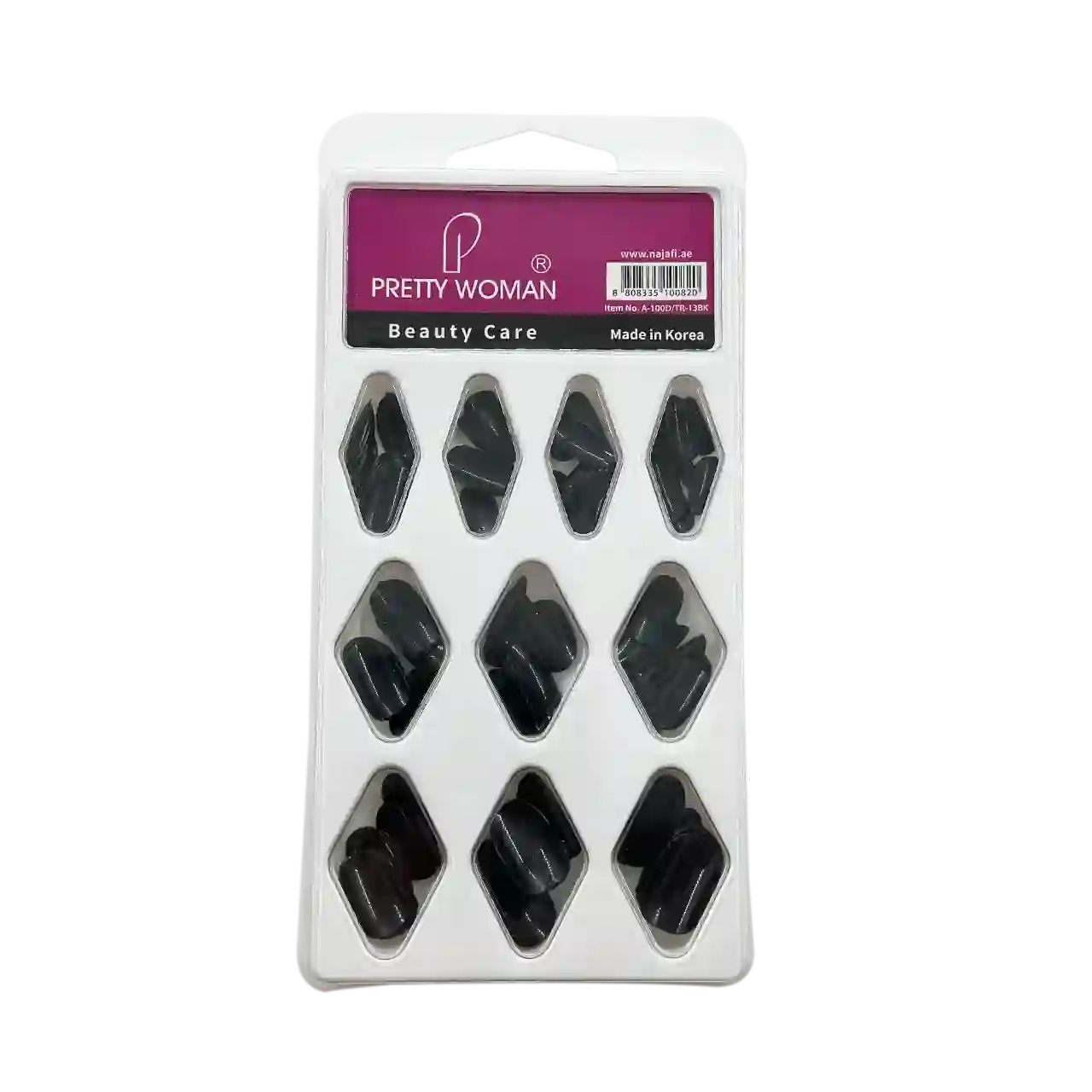 Pretty Woman - Nail Care - Black Nail Tips Set (100 Tips)