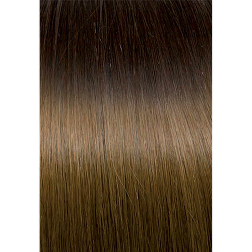 Seiseta - Hair Extension - Tape-in Russian Hair Extension 6 PCS Ombre 4/14 Brown/Light Golden Blonde Copper 55CM