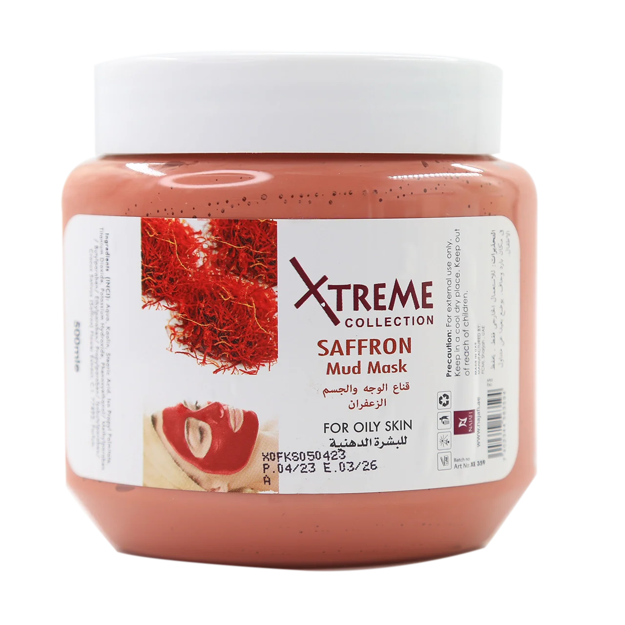 Xtreme Collection - Mask - Saffron Facial Mud Mask 500ml