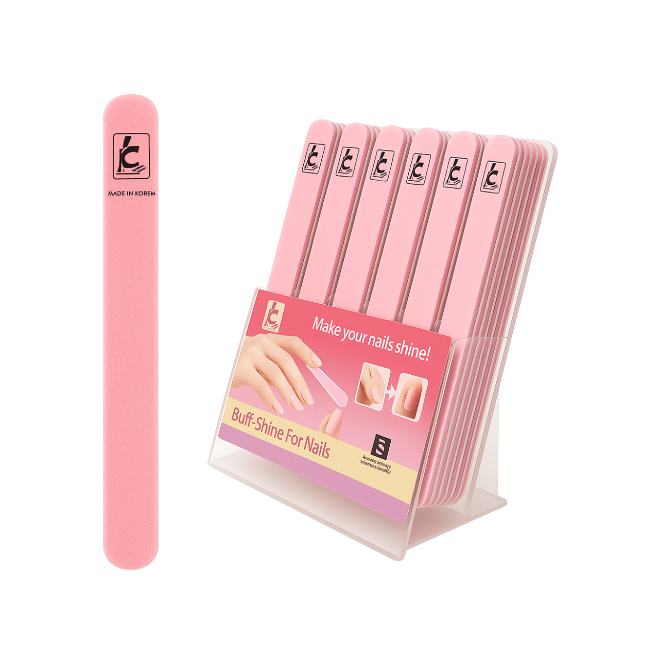 Best Choice - Nail Care - Pink Sponge Smooth Nail File