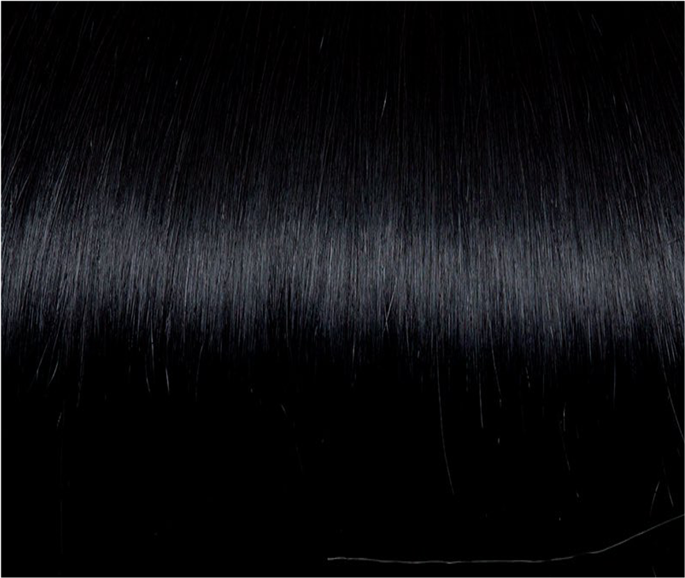 Seiseta - Hair Extension - Keratin Fusion Russian Hair Extension 20PCS 1B Black 55CM